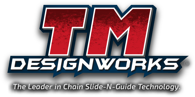 T.M Design Works Dirt Cross Front Chain Slider DCS-KT2-BK - Universal Fit Dirt Bike Slider